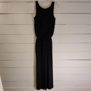 Black wide leg jumpsuit